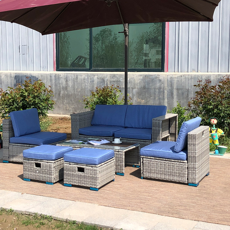 How does an outdoor sofa perform in various weather conditions?